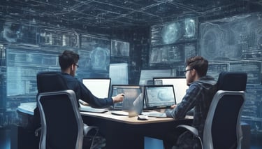 two person standing on gray tile paving