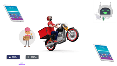 Entregas rápidas de pedidos delivery