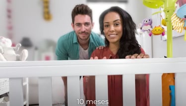 Simulação da visão do bebê aos 10 meses