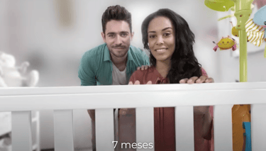 Simulação da visão do bebê aos 7 meses