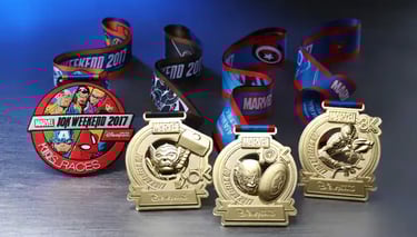 2017 Hong Kong Disneyland 10K Race Weekend 3K, 5K, 10K and Kids Medals