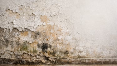 Reaparición de manchas de humedad por capilaridad en la pared