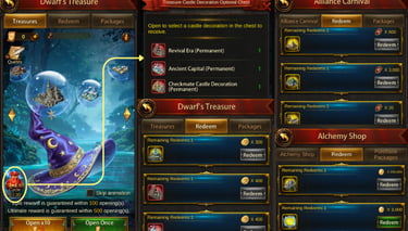 Castle Decorations in Dwarf's Treasure, Alliance Carnival, Alchemy Shop