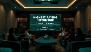 CS Outsource Inteliqo Fresh Graduate Internship Lahore, stipend: 50k to 60k