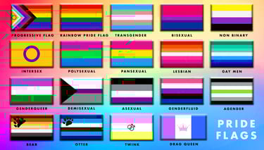 LGBTQIA+ PRIDE FLAGS