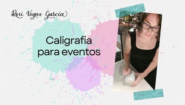 Caligrafía para eventos en vivo, personalización para marcas.