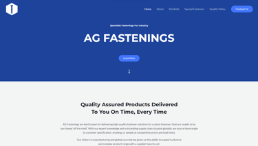 web design for ag fastenings