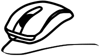 Logo avec une souris informatique