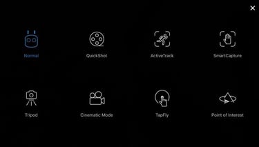 DJI Quick Shot Modes