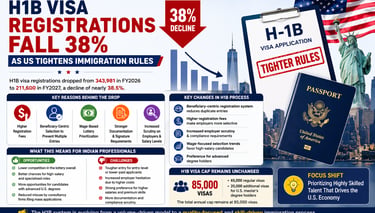 H1B Visa Registrations Fall 38% as US Tightens Immigration Rules