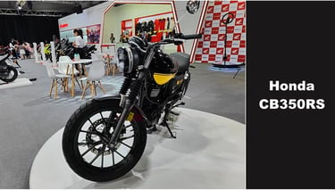 a motorcycle is shown in a showroom