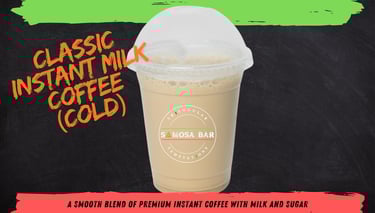 classic instant milk coffee cold
