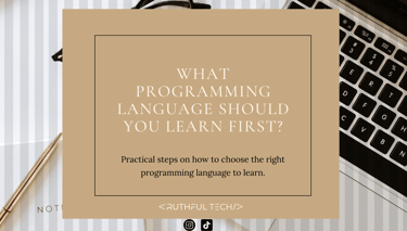 what programming language should you learn first?