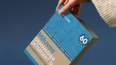 Miluvee Dishwasher Sheets, Miluvee Laundry Sheets