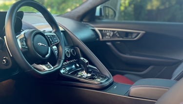 Premium interior detail with no dust on a sports car - looks new