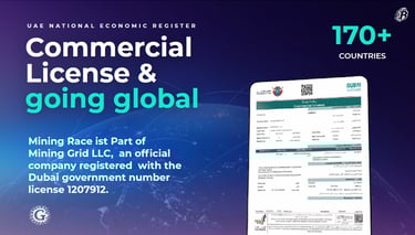 Mining Race registratie onderneming in VAE