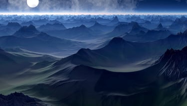 Picture of mountains and mist