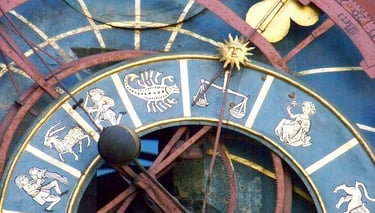 Le cadran de l'horloge astrologique de Berne