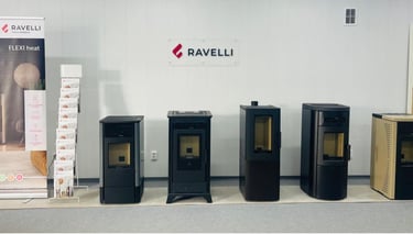 Granulinės krosnelės Ravelli