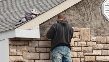 house renovation stone siding