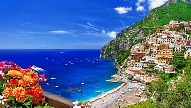 Tour from Rome to Pompeii ruins and Amalfi Coast, including Positano visit.