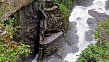 Explore Ecuador’s stunning Baños on the Route of the Waterfalls.
