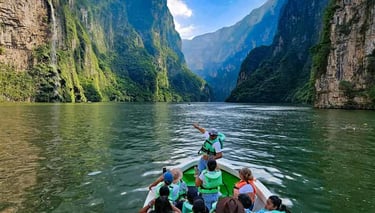 Boat tour at Sumidero Canyon, Agua Azul, Misol-Ha, Palenque ruins, and indigenous culture in Chiapas