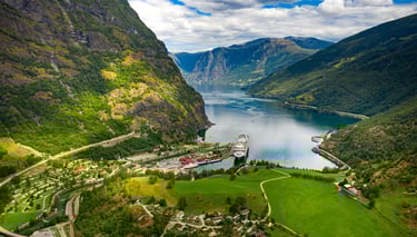 2-day tour from Bergen with Hardangerfjord, Viking village, Gudvangen–Flåm cruise, and Flåm Railway