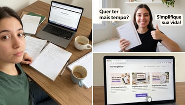 imagem ilustra um aluno do blog bora organizar mostrando o conteúdo ensinado.