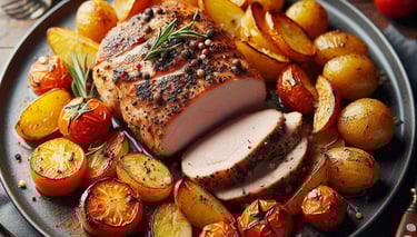 Lombo de Porco Assado com Batatas Fitness  de VidaFit&Receitas