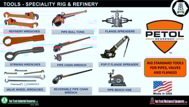 PETOL VALVE WHEEL WRENCH | PETOL CHAIN TONG |GEARWRENCH REFINERY TOOL | www.fasttrackindustrial.com 