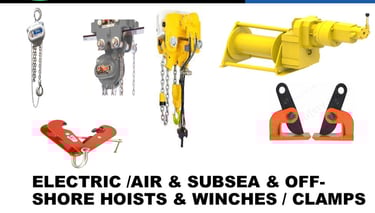 ELECTRIC CHAIN HOISTS | AIR HOISTS | OFFSHORE WINCHES | www.fasttrackindustrial.com