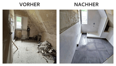 Badsanierung im Dachgeschoss, Dortmund
