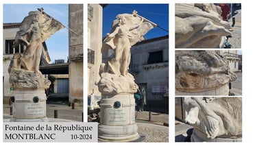 Fontaine de la république MONTBLANC - ARNOULD MTDP - Pézenas - Hérault
