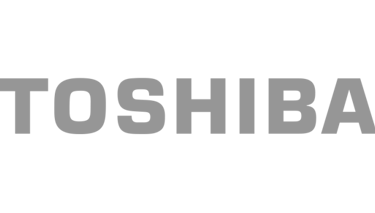 toshiba logo in grey