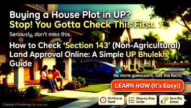 how to verify section 143 approval online in up bhulekh