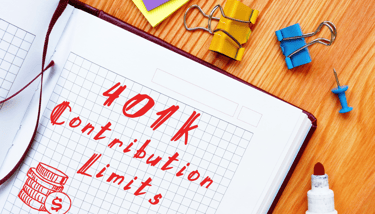 a marker a notebook and clips for 401k contribution limits