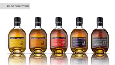 a variety of bottles of whisky soleo collection