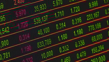stock market investment numbers represent blog post about gold ira role in volatile markets