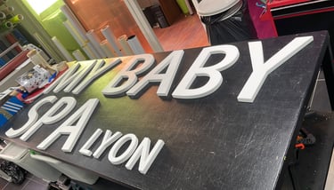 Création et pose enseigne Lyon 6 - My Baby Spa - AVOSPUB