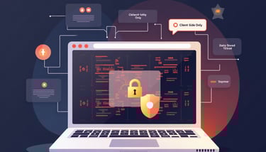 üzerinde kilit işareti olan bir bilgisayar