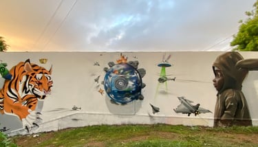 effemur, Kara, One-R, fresque, performance, graffiti, 974, réunion