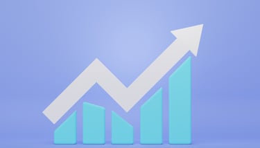 investing arrow going up for growth stocks