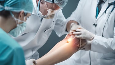 a doctor and a nurse in a hospital