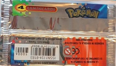 Booster Lamincards pokémon série 1 4 cartes back