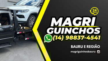 Cartão de visitas Magri Guinchos Bauru