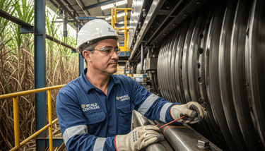 Técnico trabalhando