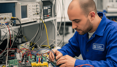 Técnico trabalhando