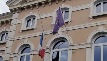 Non respect du drapeau tricolore français