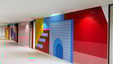 Vienos dalies interjero sienų grafika DECOSONA – unikalūs sienų raštai ir iliustracijos